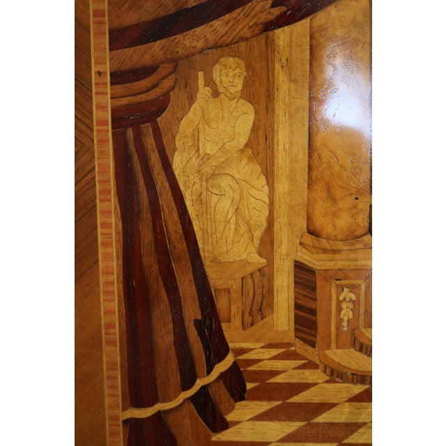 Empire Style Inlaid Secretaire, 1990s For Sale - Image 4 of 17