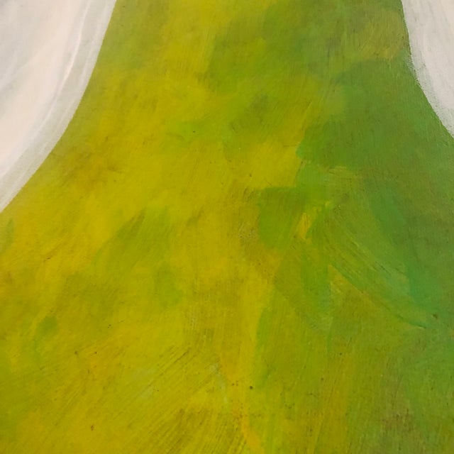 This large pear painting was inspired by the pears of Oregon as well as pop art. Acrylic and spray paint on canvas. A...