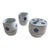 Vintage Hakusan Masahiro Mori Nejiriume Porcelain Tea Set - 3 Pieces For Sale
