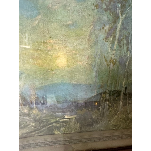 Paper 1970s Framed Print of Tree and Cabin For Sale - Image 7 of 9