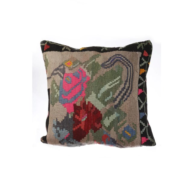 Decorative Kilim Pillow Cover For Sale - Image 4 of 4