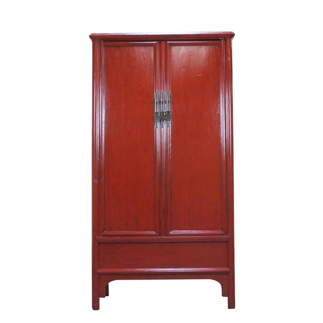 Catalpa Wood Square Corner Armoire For Sale In Greensboro - Image 6 of 11