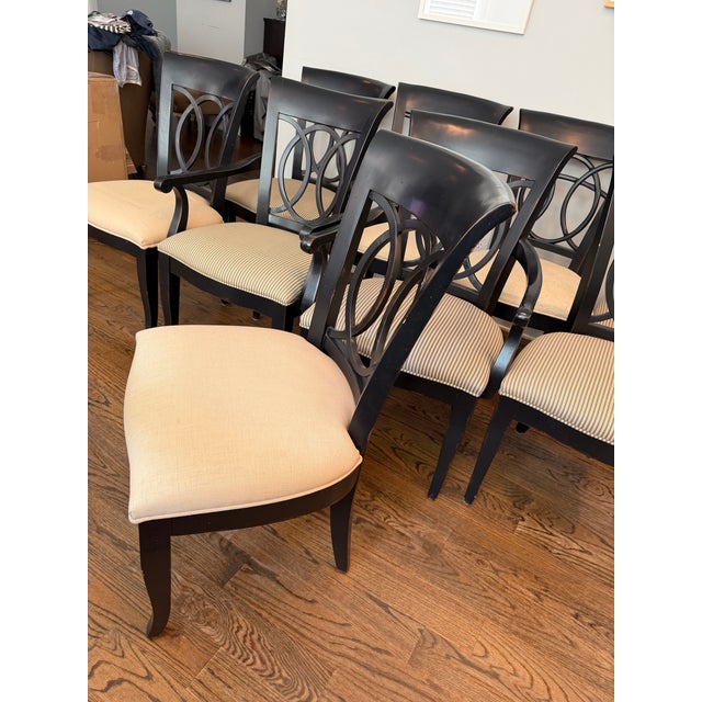 Century Furniture Black Table and 9 Chairs For Sale - Image 13 of 18
