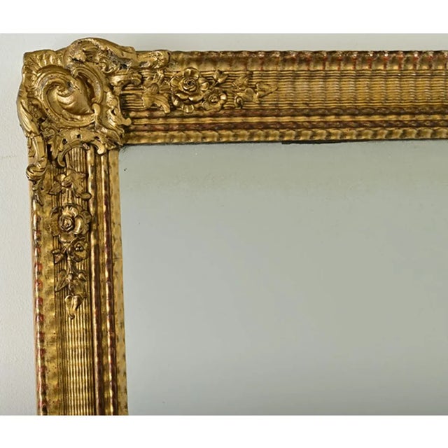 French 19th Century Louis XVI Gold Gilt Mirror For Sale In Baton Rouge - Image 6 of 10