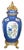 An elegant pair of mid-19th century Chinese export porcelain covered vases, richly decorated in deep cobalt blue and...
