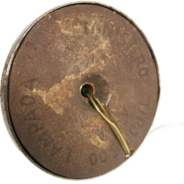 Model Ministry Table Lamp with Murano Glass Lampshade, 1930s For Sale - Image 6 of 7