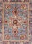 Mid 20th Century Antique Sivas Fine Rug With Blue Background Wine Border and Intricate Design For Sale - Image 5 of 11