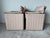 1980s 1980s Italian Postmodern Fully Upholstered Lounge Chairs on Casters – A Pair For Sale - Image 5 of 17
