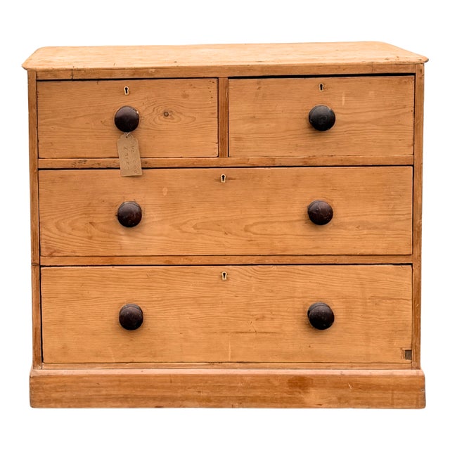 Victorian Pine Chest of Drawers, 1890s For Sale