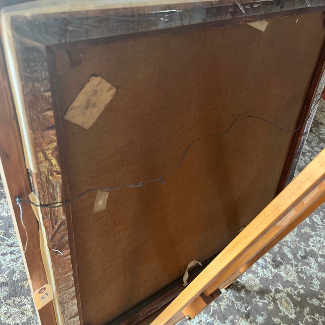 Oil on Canvas Framed 20 Th Century European School Mountain View For Sale - Image 12 of 12