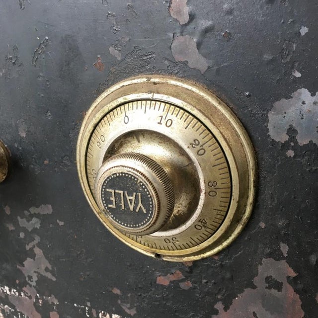 Texas Antique Yale Iron Safe With Combination Chairish