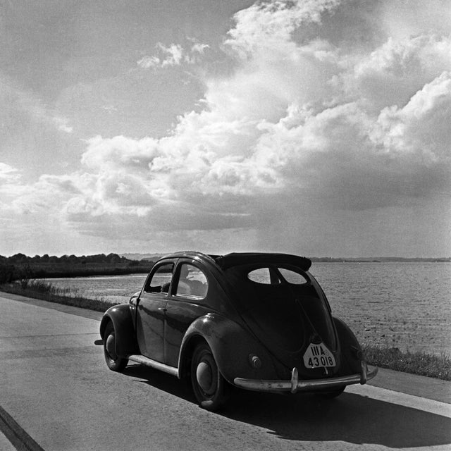 1930s Volkswagen Beetle on the Streets Next to the Sea, Germany 1939, Printed 2021 For Sale - Image 5 of 5