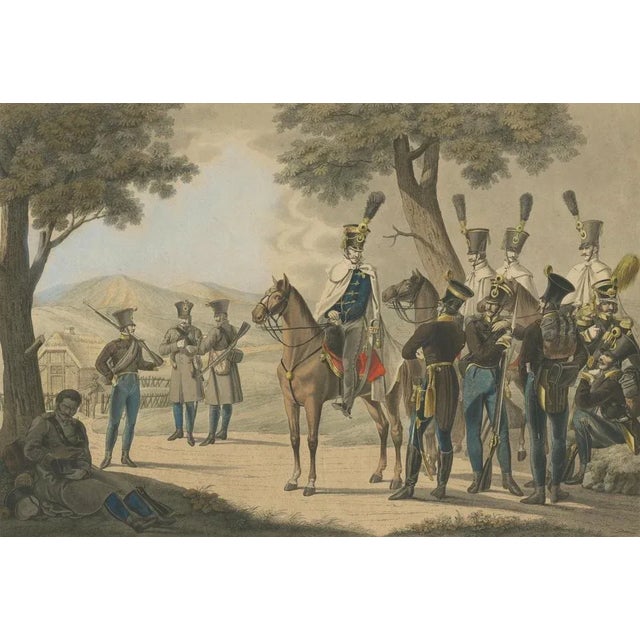 Austrian Frontier Regiment Soldiers During the Napoleonic, 1820, Paper For Sale - Image 8 of 9