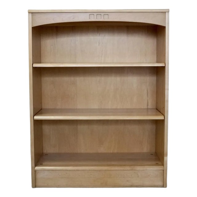 1990’s Postmodern Solid Maple Ethan Allen Bookcase For Sale