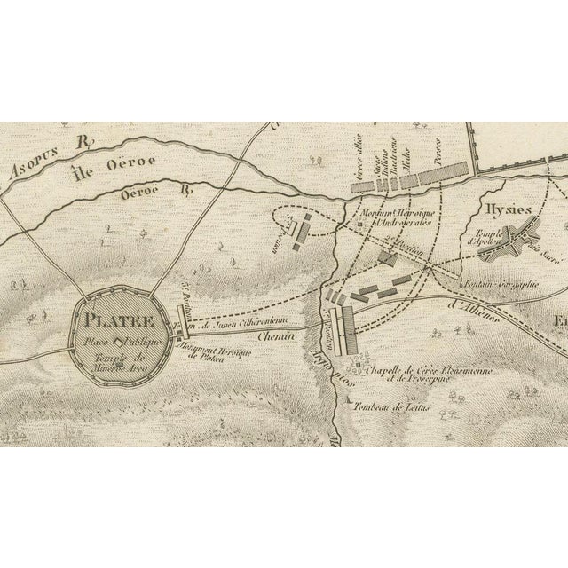 Ancient Greece Battle of Plataea Military Map from Ambroise Tardieu, 1825 For Sale - Image 4 of 9