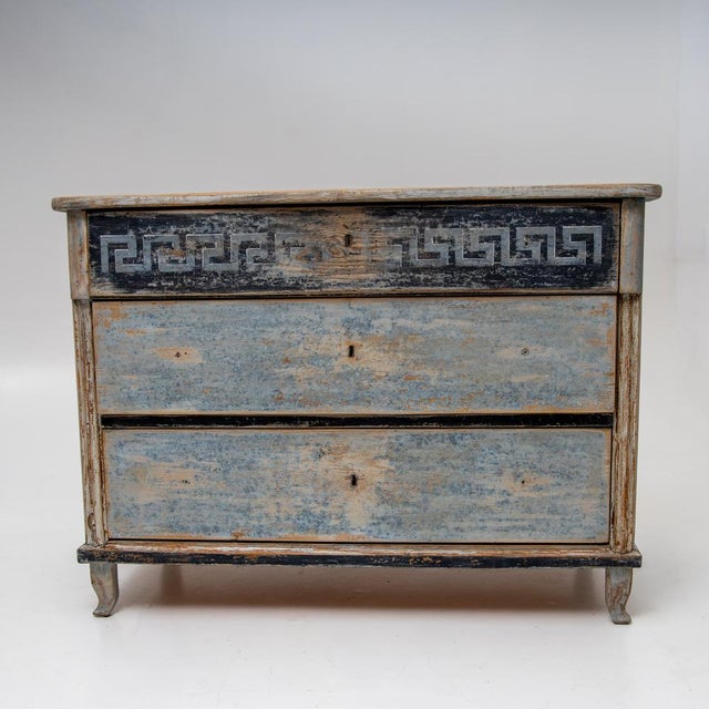 Wood Painted Biedermeier Commode, 1800s For Sale - Image 7 of 7