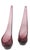 Viking Glass Company Pair of Mid 20th Century Purple Viking Glass Company Taperglow Glass Candlesticks For Sale - Image 4 of 11