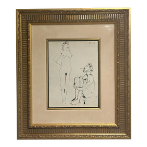 Pablo Picasso “La Comédie Humaine” Lithograph, 1953 — Signed in Pencil