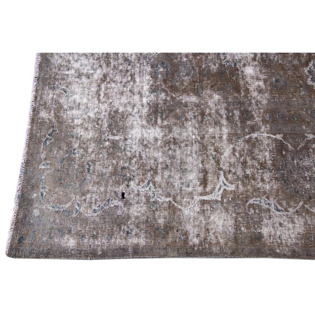 Traditional Mid-20th Century Vintage Distressed Wool Rug For Sale - Image 3 of 8
