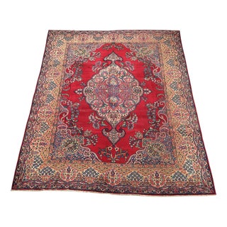 Vintage Kerman Laver Rug For Sale