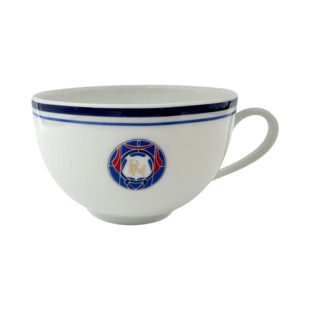 Contemporary Vintage Raffles Hotel Singapore Porcelain Cup & Saucer For Sale - Image 3 of 9