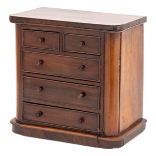 Victorian Mahogany Miniature Chest of Drawers For Sale