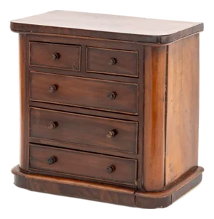 Victorian Mahogany Miniature Chest of Drawers