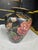 This Floral Vase is a charming miniature bottle-shaped vase with black and gold accents, perfect for home decor or a...