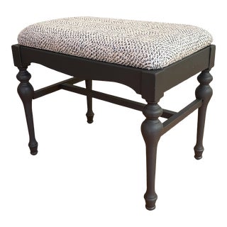 Vintage Upholstered Bench - Restored For Sale