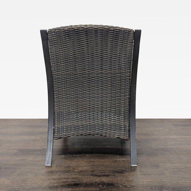 2000 - 2009 All Weather Wicker Patio Arm Chair With Cushion For Sale - Image 5 of 10