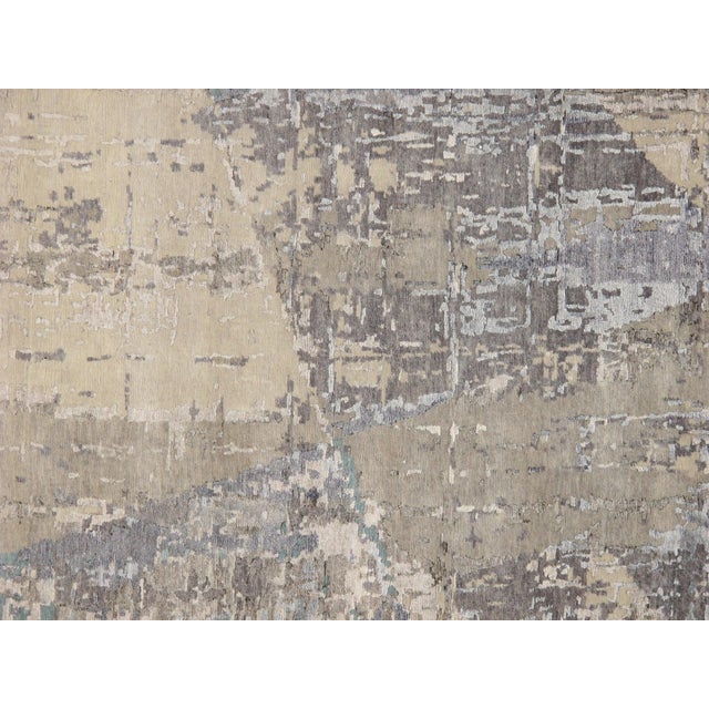 Pasargad Home Modern Grey Area Rug, 9' 0'' X 11'11'' For Sale - Image 4 of 4