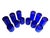 Royal Blue Vintage Anchor Hocking Tartan Cobalt Tumblers in 2 Sizes, Set of 12 For Sale - Image 8 of 9