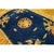 1980s Blue Dragon Modern Vintage Chinese Art Deco Carpet Knotted Wool Oval Rug For Sale - Image 4 of 9