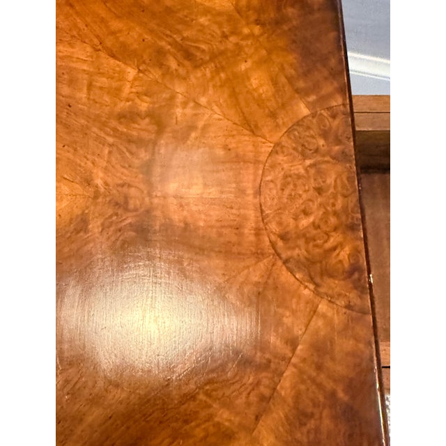 Queen Anne Queen Anne Scalloped Demilune Flip Top Game Table For Sale - Image 3 of 10