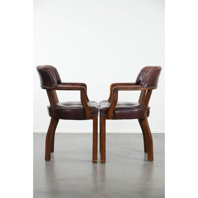 Chesterfield Dining Chairs in Cowhide, Set of 4 For Sale - Image 4 of 18