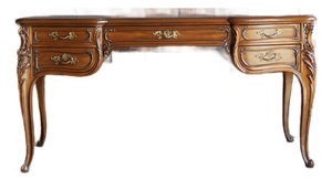 Vintage Walnut French Style Writing Desk