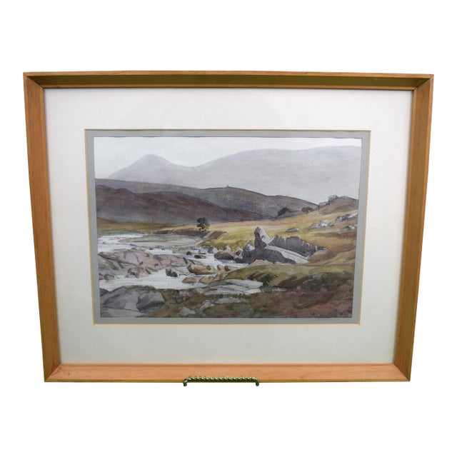 Hills, Garve C1934 Watercolour by Cedric Kennedy (1898-1968) For Sale