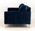 Late 20th Century Contemporary Blue Velvet Upholstered Loveseat For Sale - Image 5 of 6