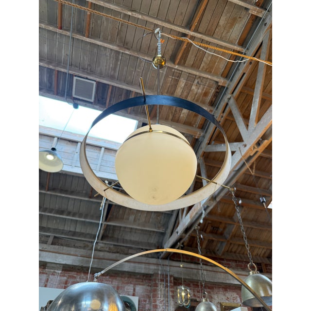 Modern Stilnovo "Disco Volante" Pendant Light, Italy, 1960s For Sale - Image 3 of 7