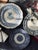 Collection of three antique English plates, each beautiful on their own and lovely together on a table. Each plate has a...