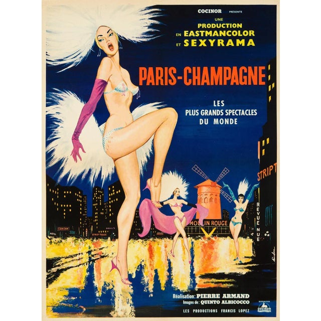 Vintage French Movie Poster, 1964 For Sale - Image 4 of 4