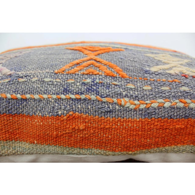 1960s Turkish Kilim Decorative Pillow Cover - 14"x19.5" For Sale - Image 5 of 9