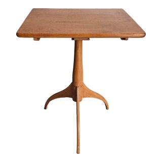 Late 20th Century Shakers Worshops Pedestal Spider Legs Maple Candle Stand For Sale