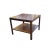 1940s Restored Edward Wormley for Dunbar Solid Wood Square Cocktail/Coffee Table With Floating Shelf For Sale - Image 5 of 9