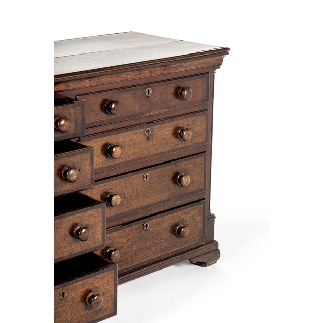 Wood Large Bank of Georgian Oak Drawers For Sale - Image 7 of 13