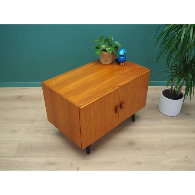 Orange Danish Teak Cabinet, 1980s For Sale - Image 8 of 14