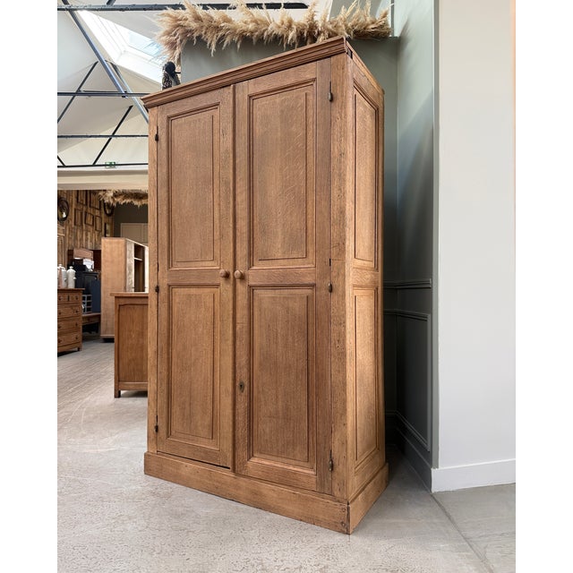 Parisian Oak Wardrobe, 1950s For Sale - Image 3 of 14