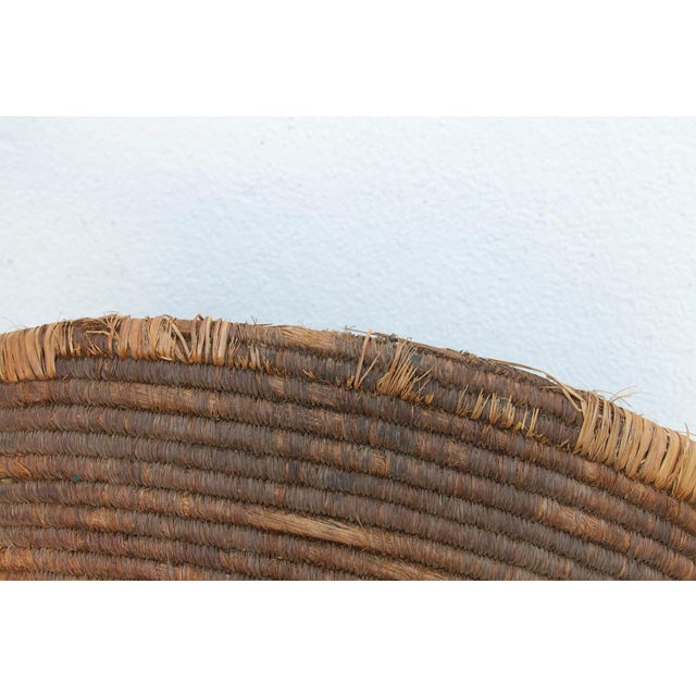 Brown Large Antique Nomadic Harvest Bowl For Sale - Image 8 of 10