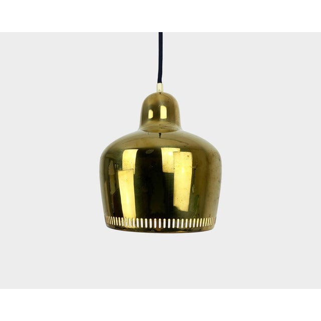 Golden Bell Pendant Lamp in Brass by Alvar Aalto for Louis Poulsen, 1950s For Sale - Image 18 of 18