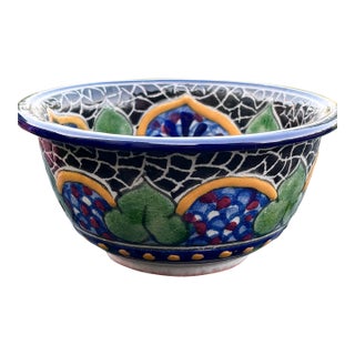 Vintage Mosaic Bowl Mexican La Concordia For Sale